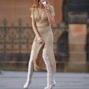 Alice McCall bijou bijou gold dress, US 2 NWT